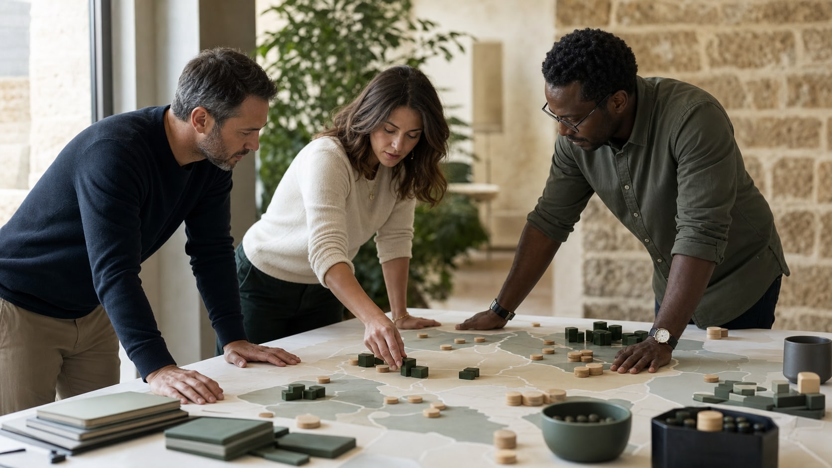Leaders using planning blocks to map realistic sales capacity